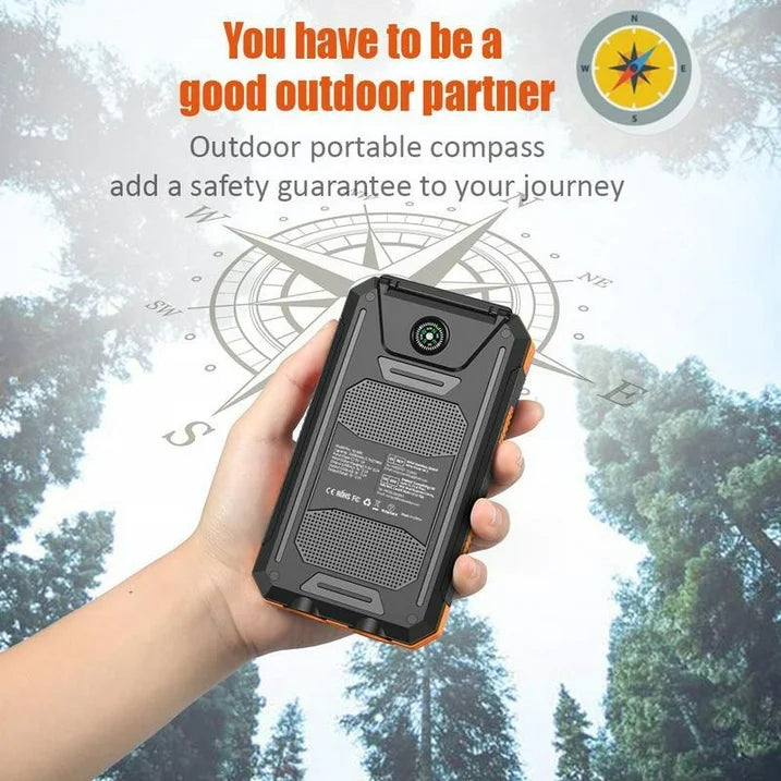 LOZE Solar Charger, 38800mAh Solar Power Bank, Outdoor Portable Charger 38800mAh