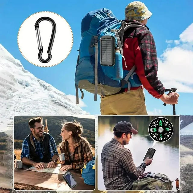 LOZE Solar Charger, 38800mAh Solar Power Bank, Outdoor Portable Charger 38800mAh