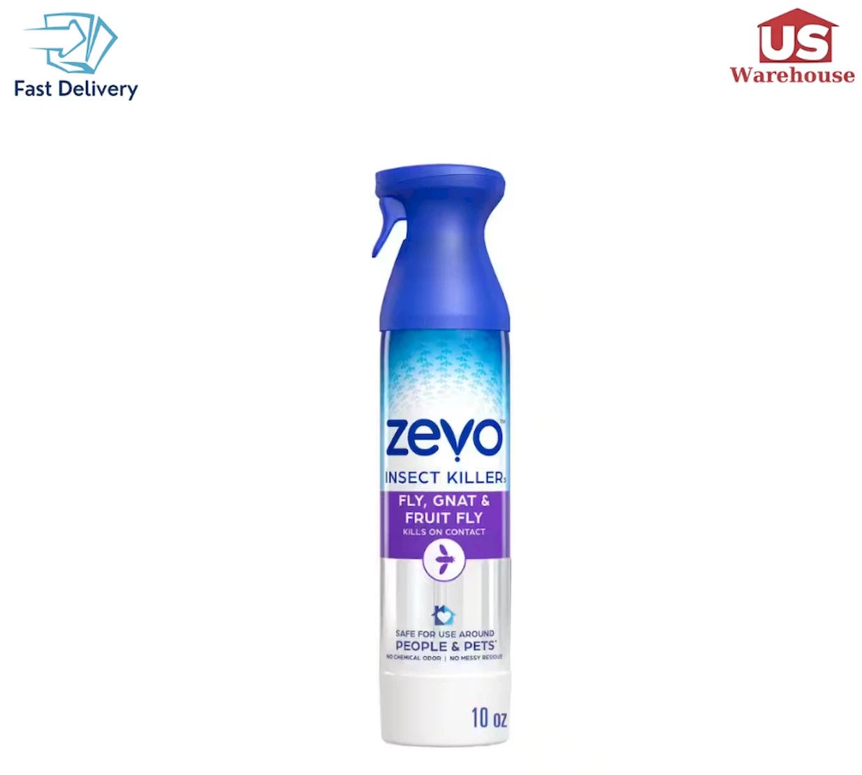 1Pack Zevo Flying Insect Killer-Fly, Gnat, & Fruit Fly Spray 10oz Free Shipping