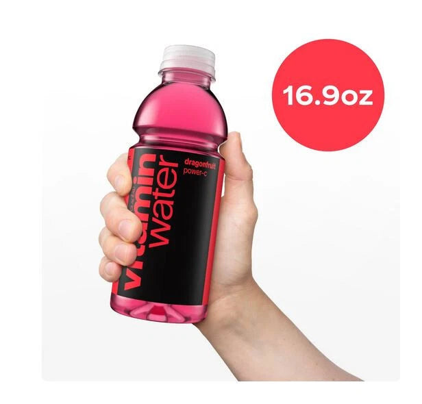 vitaminwater Power-C Dragonfruit Flavored Water Beverage, 16.9 fl oz, 6 Pack
