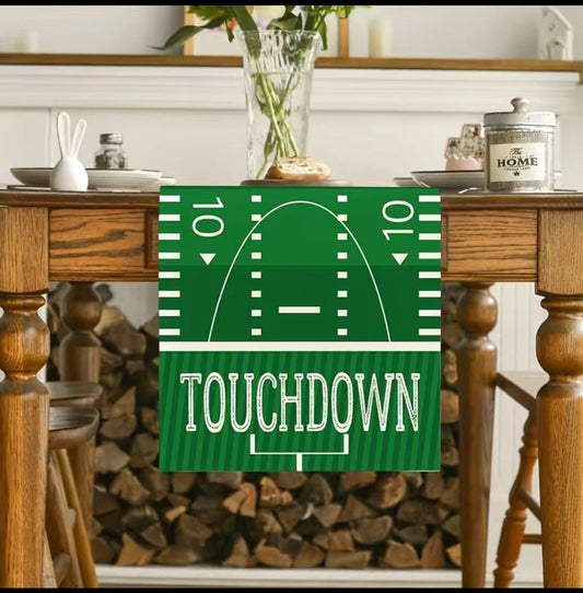 Super Bowl Party Table Runner Touchdown American Football 13"x72" New Decor
