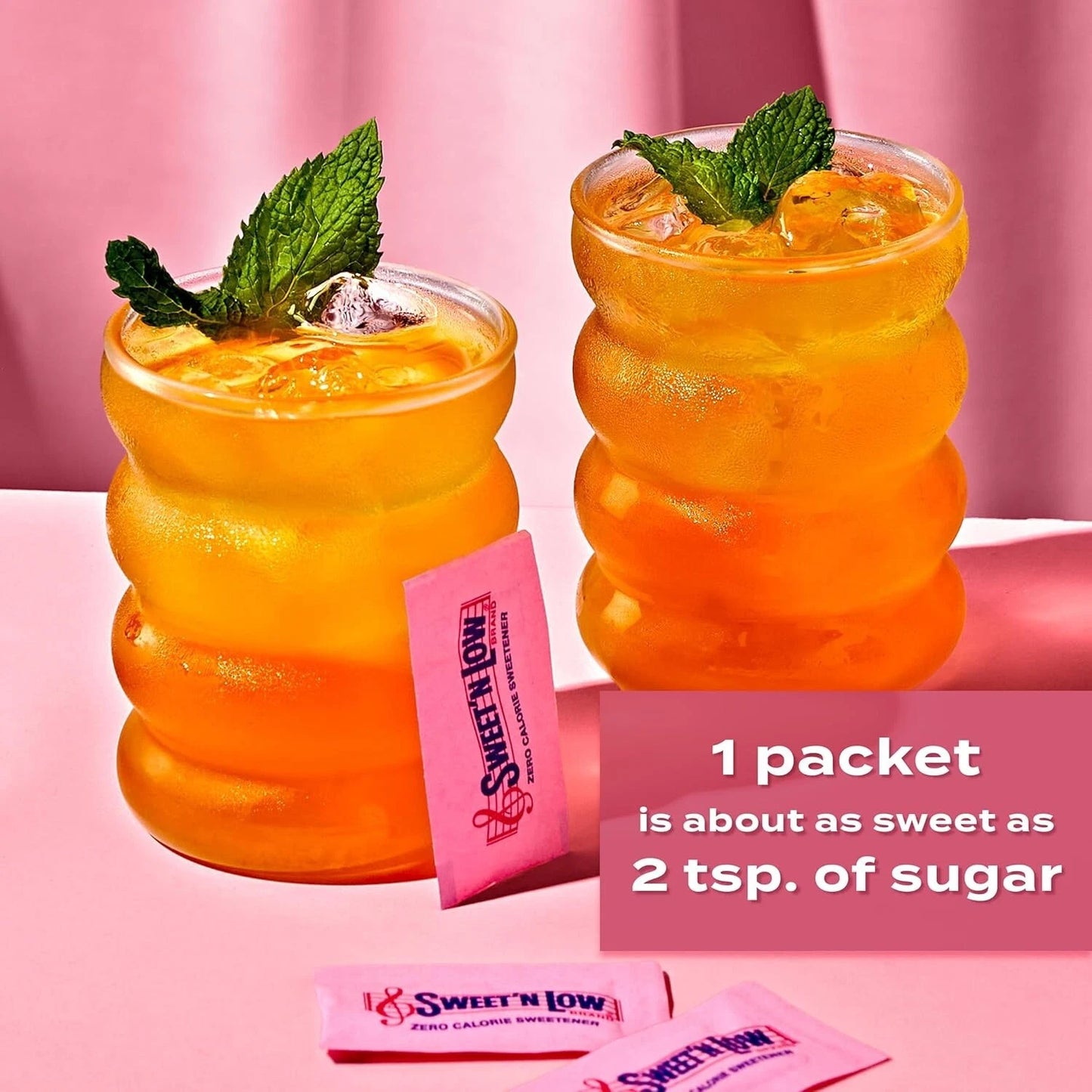 Sweet'N Low Zero Calorie Sweetener Packets, Kosher And Gluten Free, 100 Ct pack