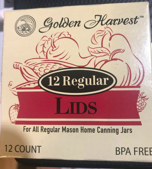 Golden Harvest Regular Mason Home Canning Lids