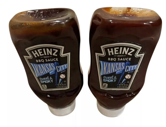 Two Bottles Heinz Kansas City Style Sweet & Smoky BBQ Sauce, 20.2 oz- FREE SHIP