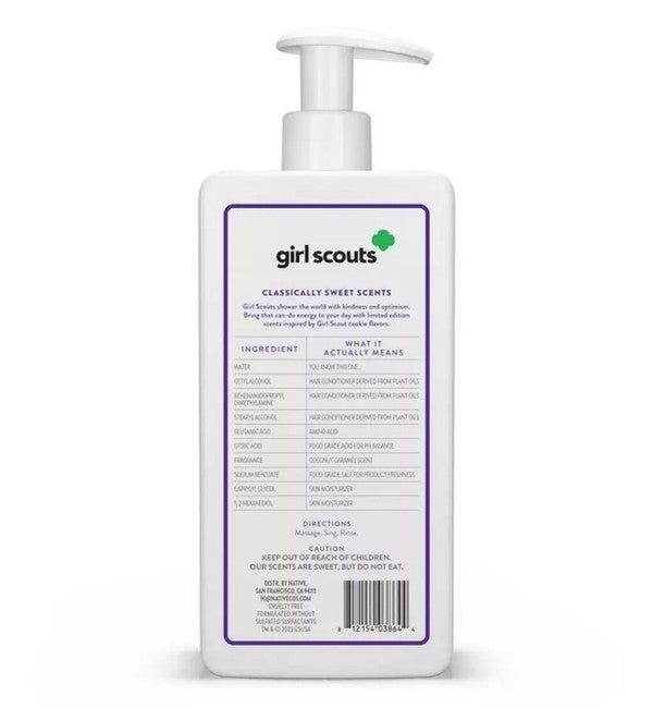 girl scouts Native Coconut Caramel Conditioner